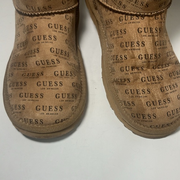 Guess Ankle Boots Slippers Brown Size 6.5 - Picture 2 of 5